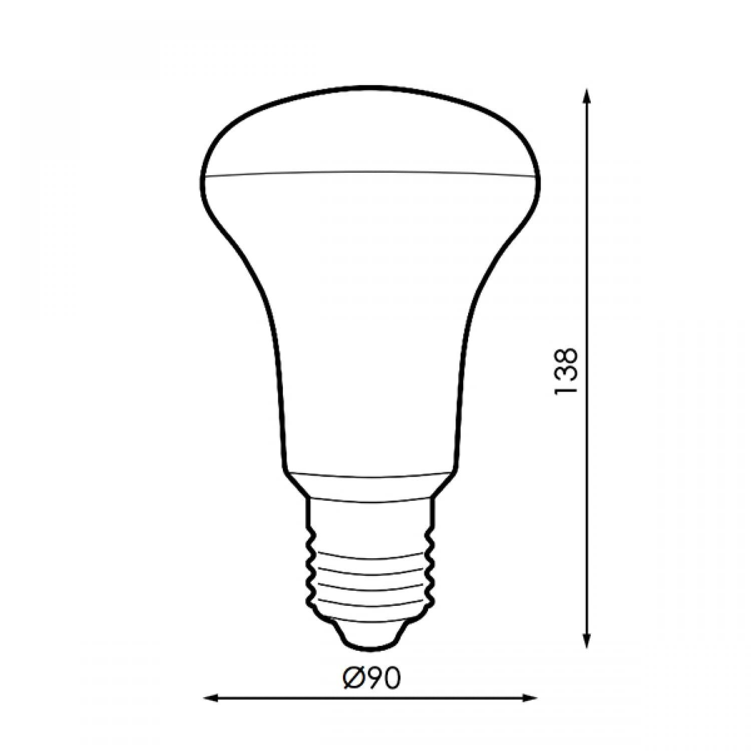 LEDUNI ® Bombilla de LEDs R90 E27 15W 13500Lm 30.000H Blanco Cálido (LUZ CALIDA, PACK 5)