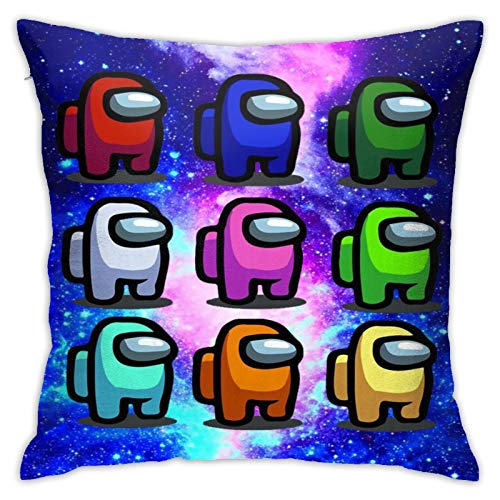 Among Us Velvet Throw Pillow Cover Decor Unique Pillows Case Square Cushion for Sofa Couch Home Decoration 18