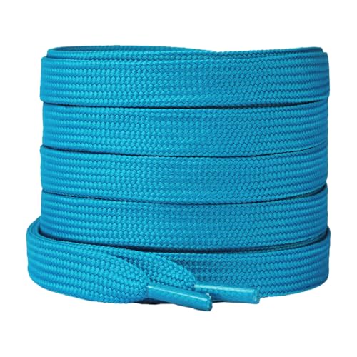 Image of Booyckiy 2 Pairs 2 /5 inch Flat Shoe Laces for Sneakers 31 Colors Shoelaces in 27 inch-72 inch