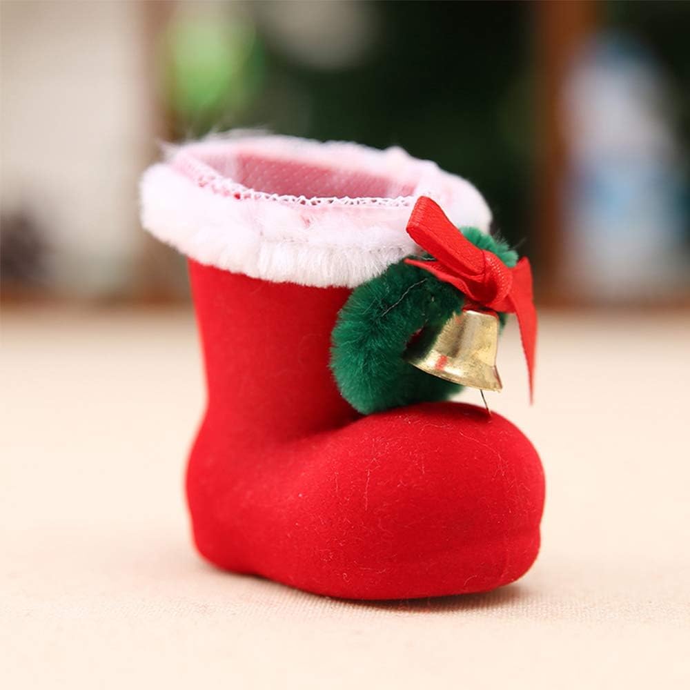 Amazon.co.jp: レッドサンタブーツ クリスマスお菓子入れ 10個セット