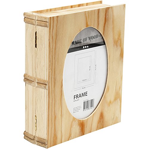 Buchbox, Größe 21,7 x 18 cm, Dicke 5,6 cm, Sperrholz, 1 Stück, Lochgröße 16 x 10,8