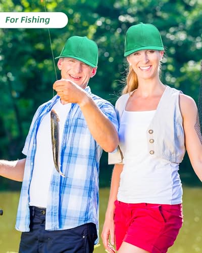 Image of Handepo 24 Pcs Blank Baseball Caps Adjustable Back Strap Unisex Blank Design Caps Plain Unisex Hats for Men Women