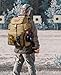 CVLIFE Tactical Range Backpack with Removable Divider, Gun Cases Bag with 4 Pistol Carrying Cases, Rucksack for Shooting (Tan, Medium)