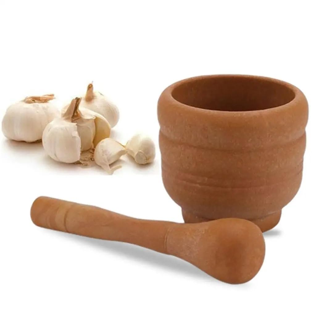 Pestle and Mortar Garlic Nuts Spices Thick Anti-Skid Bottom