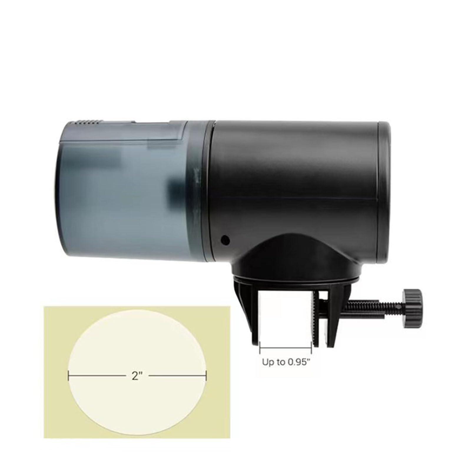 Aquariums Rechargeables Minuteries Automatiques Régulables pour les Vacances avec Distributeur de Nourriture 200 ml