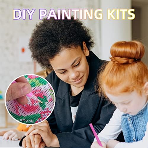SupLetsico 4 Pack 5D Diamond Painting Kits for Adults, Landscape Diamond Art Kits for Adults, Diamond Arts Full Drill Crystal Art Kits for Home Wall Decor, 15.7" x 11.8"(Natural Scenery)
