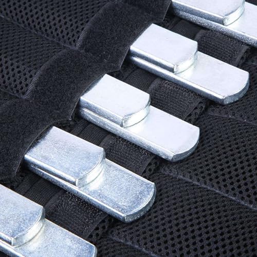 Placas de acero para chaleco con cantos redondeados que protegen tus telas y tobilleras de peso 2