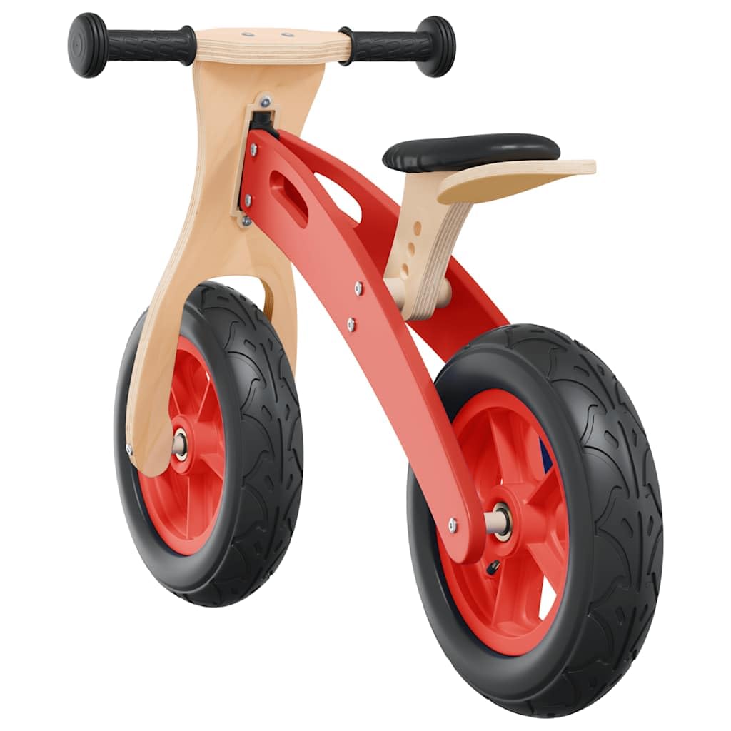 Generico Bicicletta Senza Pedali per Bambini con Pneumatici Aria Rossa