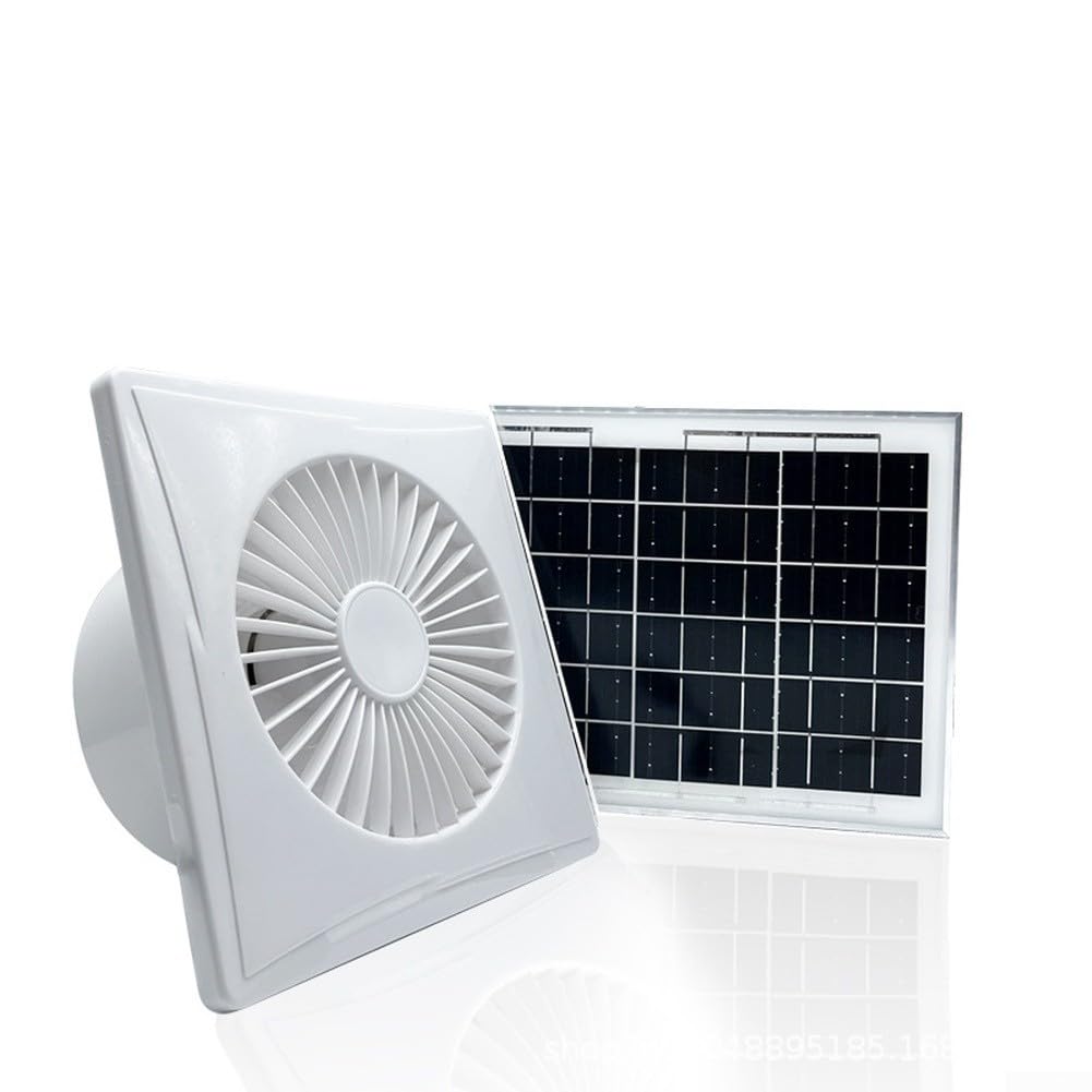 Extractor solar de 8 pulgadas con la batería de litio para la granja para la ventilación del invernadero y de la vivienda animal