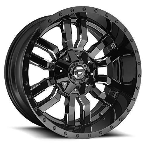 FUEL Sledge NBL-Gloss BLK MIL Wheel with Painted (20 x 10. inches /8 x 170 mm, -18 mm Offset)