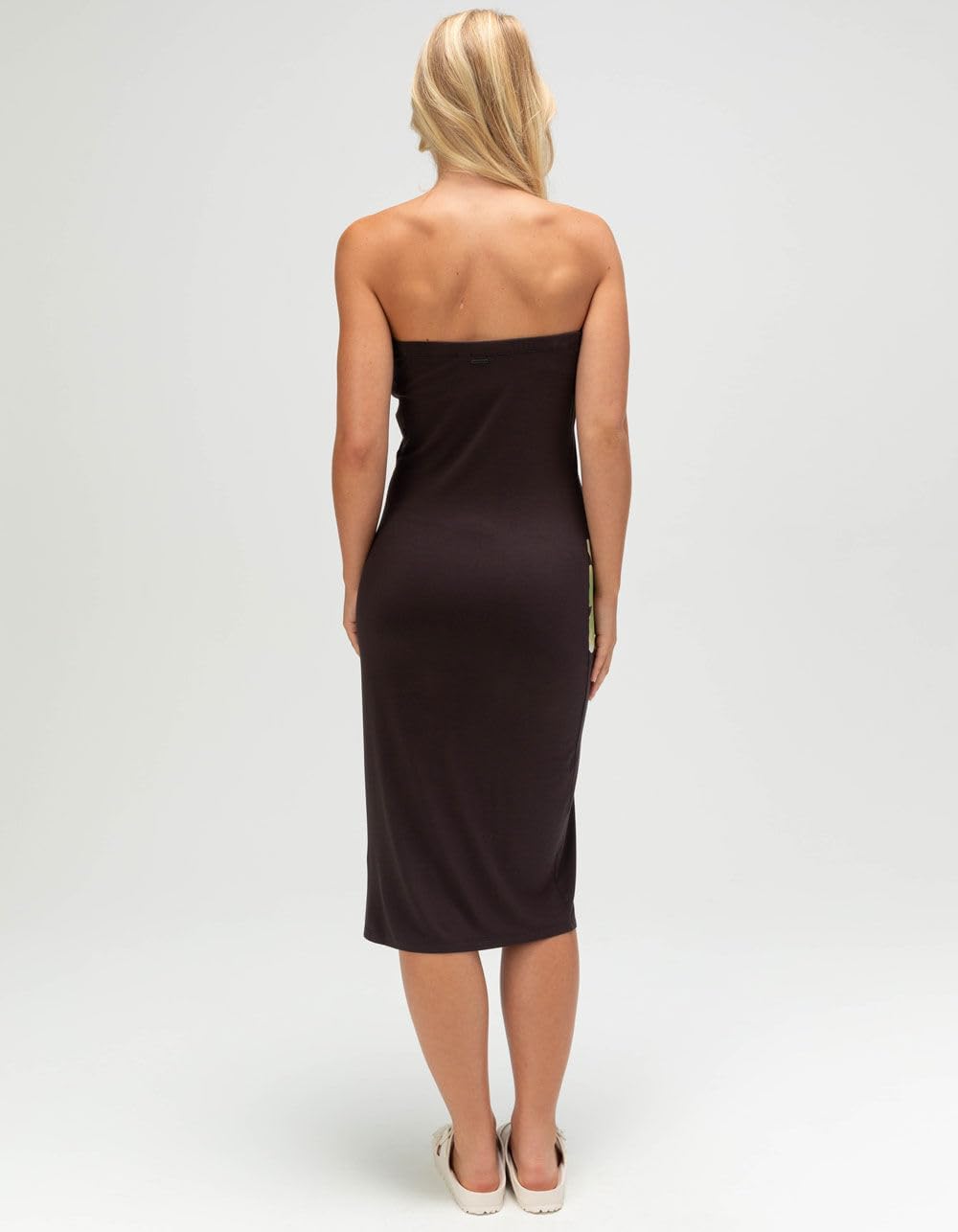 Volcom Women's Startstone Strapless Bodycon Midi Dress – Floral Print Bandeau Style with Removable Straps - Image 3