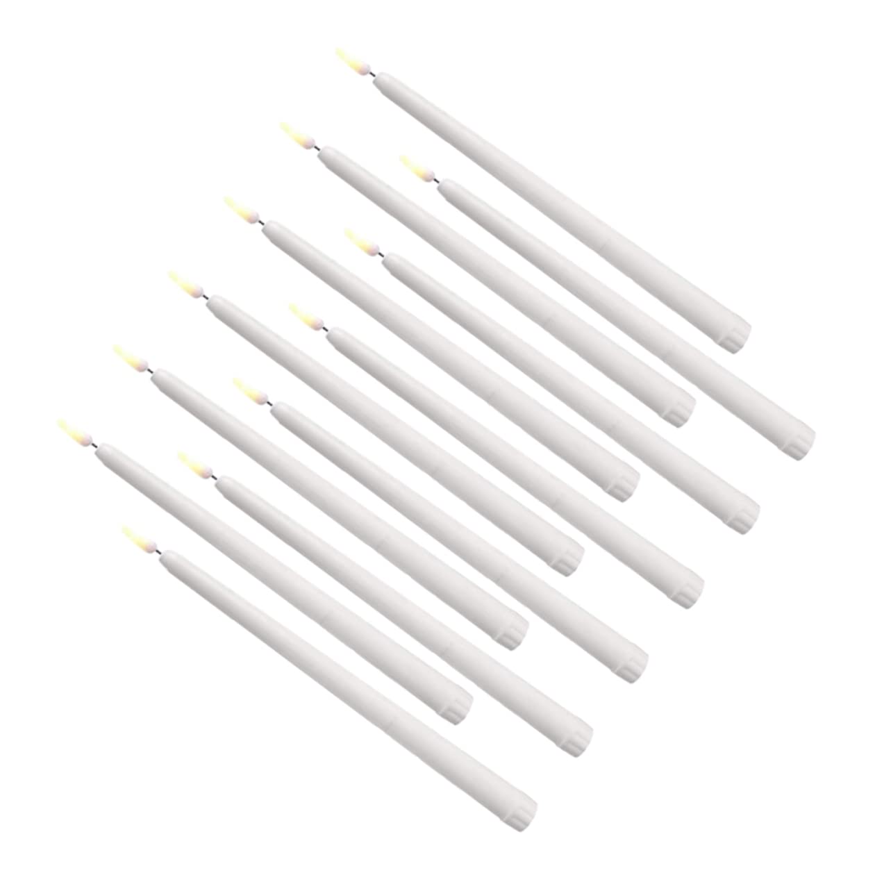 Abaodam 12 Piezas Luz de Vela LED de Color Claro Velas Electrónicas para Halloween Lámparas Decorativas de LED para Fiestas y Suministros de Decoración