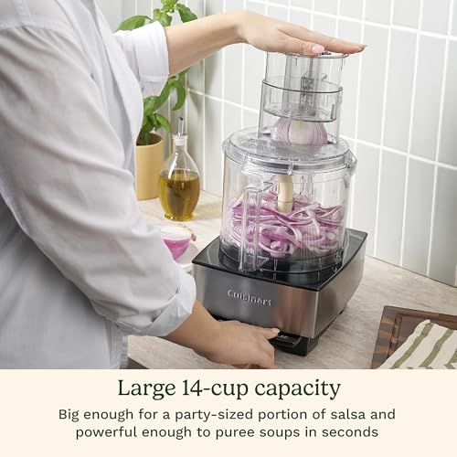 Cuisinart Food Processor, 14-Cup Vegetable Food Chopper for Mincing, Dicing, Shredding, Puree & Kneading Dough, 720-Watt Motor, Stainless Steel, DFP-14BCNY by Cuisinart - Image 6