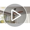 DWVO Ceiling Fan with Light, 52" Ceiling Fan with Remote, LED Tri-Color Temperature, 3 Blade Ceiling Fans Reversible 6 Speeds w/Quiet DC Motor for Bedroom, Living Room, Dining Room, Patio