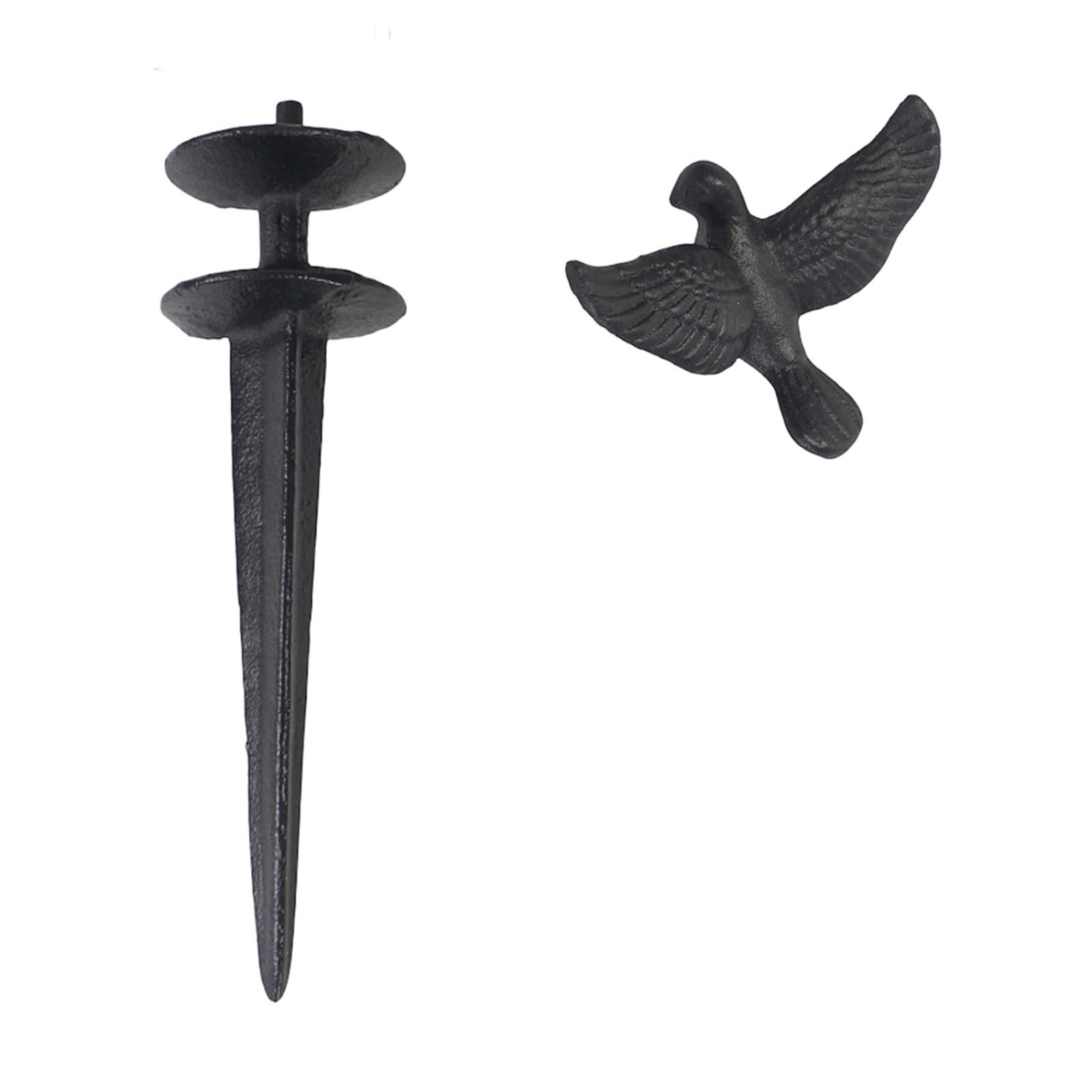 Hredyqw As Shown In The Figure Vintage Farm Inspired Metal Single Avian Hose Holder For Garden Irrigation And Outdoor Decoration