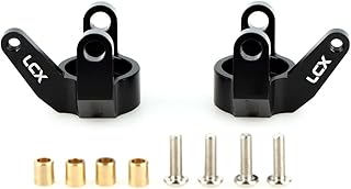 LCX Racing 1/10th RC Crawler Car CNC Machined Aluminum Steering Knuckles Set for Axial Wraith RR10,Upgrades Parts Accessories
