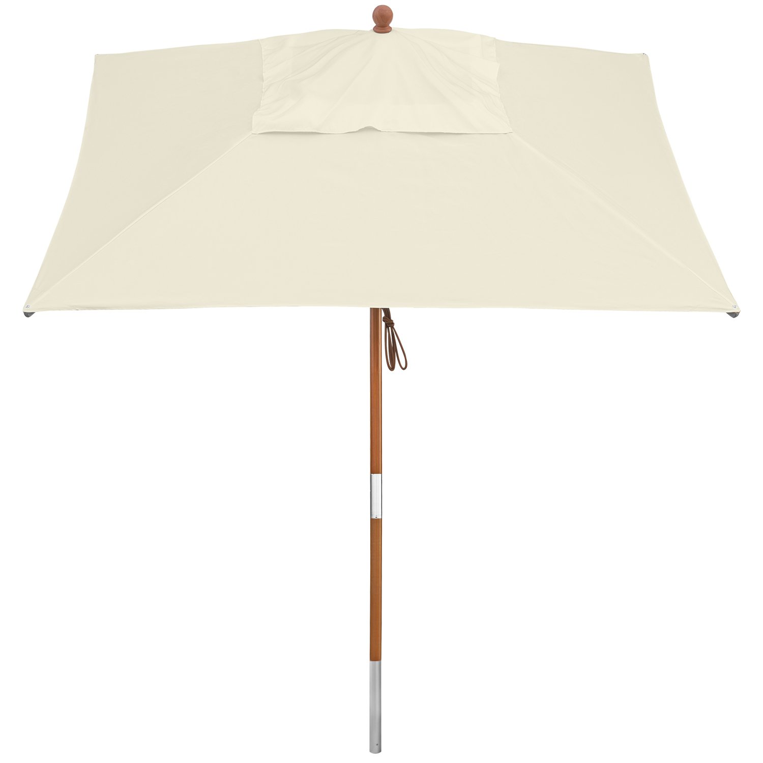 anndora Sonnenschirm Knicker 2 x 2 m eckig Gartenschirm mit Knickgelenk wasserabweisend - Farbwahl
