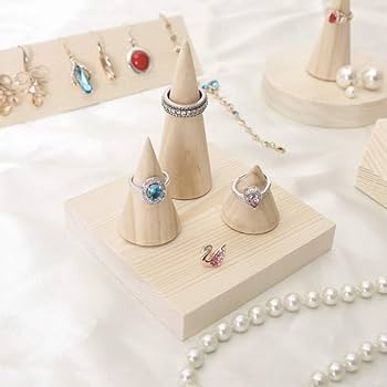 リングスタンド 木製 指輪置き アクセサリースタンド 65個セット 楽天市場】リングホルダー 木製 指輪 リングスタンド 円錐