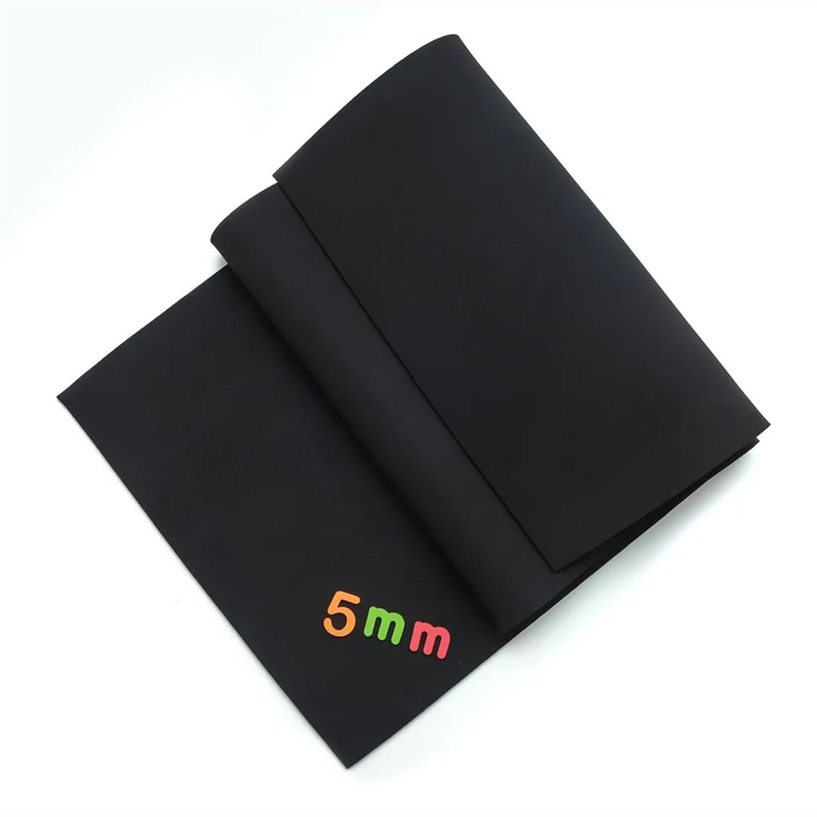 Wunilatev Neoprene Fabric, Neoprene Sewing Fabric 5mm Thick 45cmx(10-30) cm Black(45cm x 20cm)