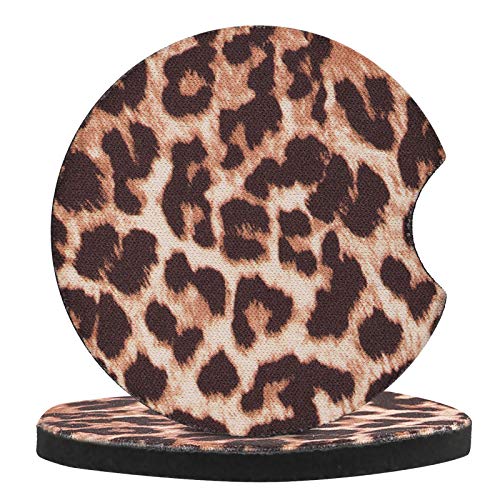 4 Pack Leopard Print Cup Coasters