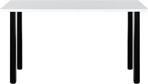 Miniatura 9 de WHUANGKAKA Patas cuadradas para muebles de mesa de oficina de 32 pulgadas, patas de metal ajustables de 32 pulgadas, banco de trabajo de bricolaje,