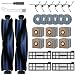Ancolin 26 Pack Replacement Parts Kit for Eufy X10 Pro Omni Robot Vacuum Accessories, 2 Main Roller Brush 4 Filters 6 Dust Bags 6 Side Brushes 6 Mop Pads 1 Screwdriver 1 Clean Tool