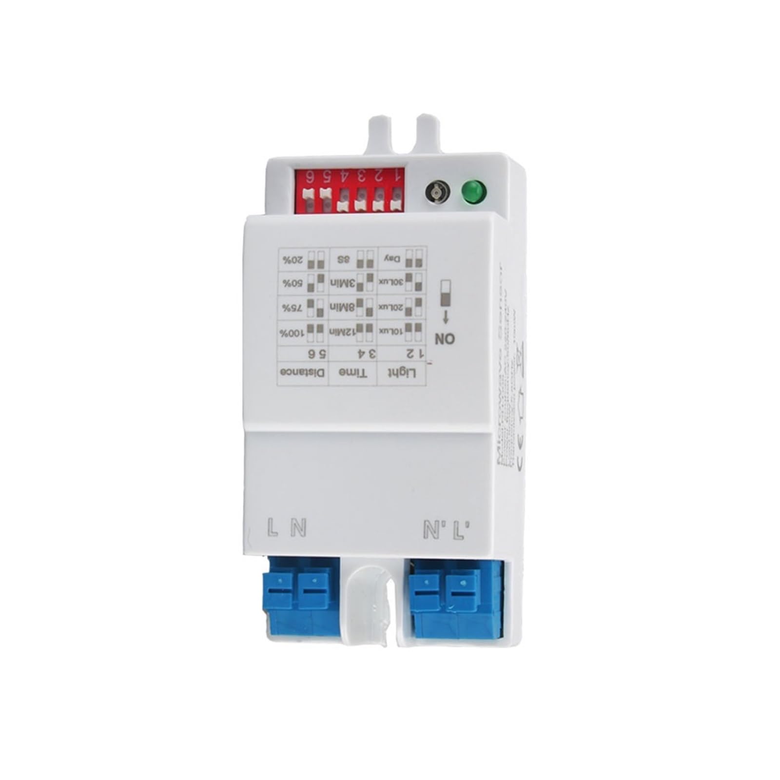 AC 220V Tempo Regolabile 5.8GHz Microonde Sensore Radar Interruttore Corpo Rilevatore di Movimento Ritardo Relè Interruttore Sensore di Luce LED