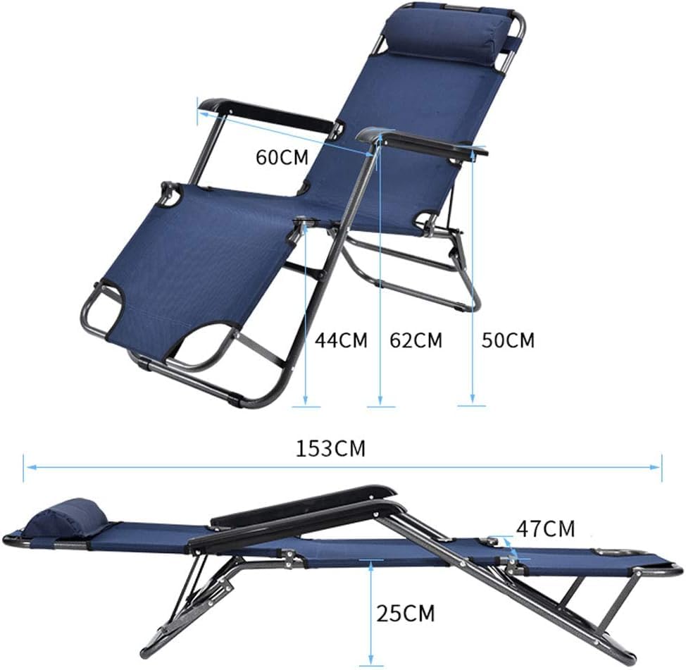 Chaise Longue de Balcon Pliante | Transat Confortable pour Pause Déjeuner et Pêche