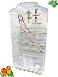 Large 36-Inch Portable Bird Flight Cage for Canary Parakeet Cockatiel Lovebird Finch Small Parrot Bu