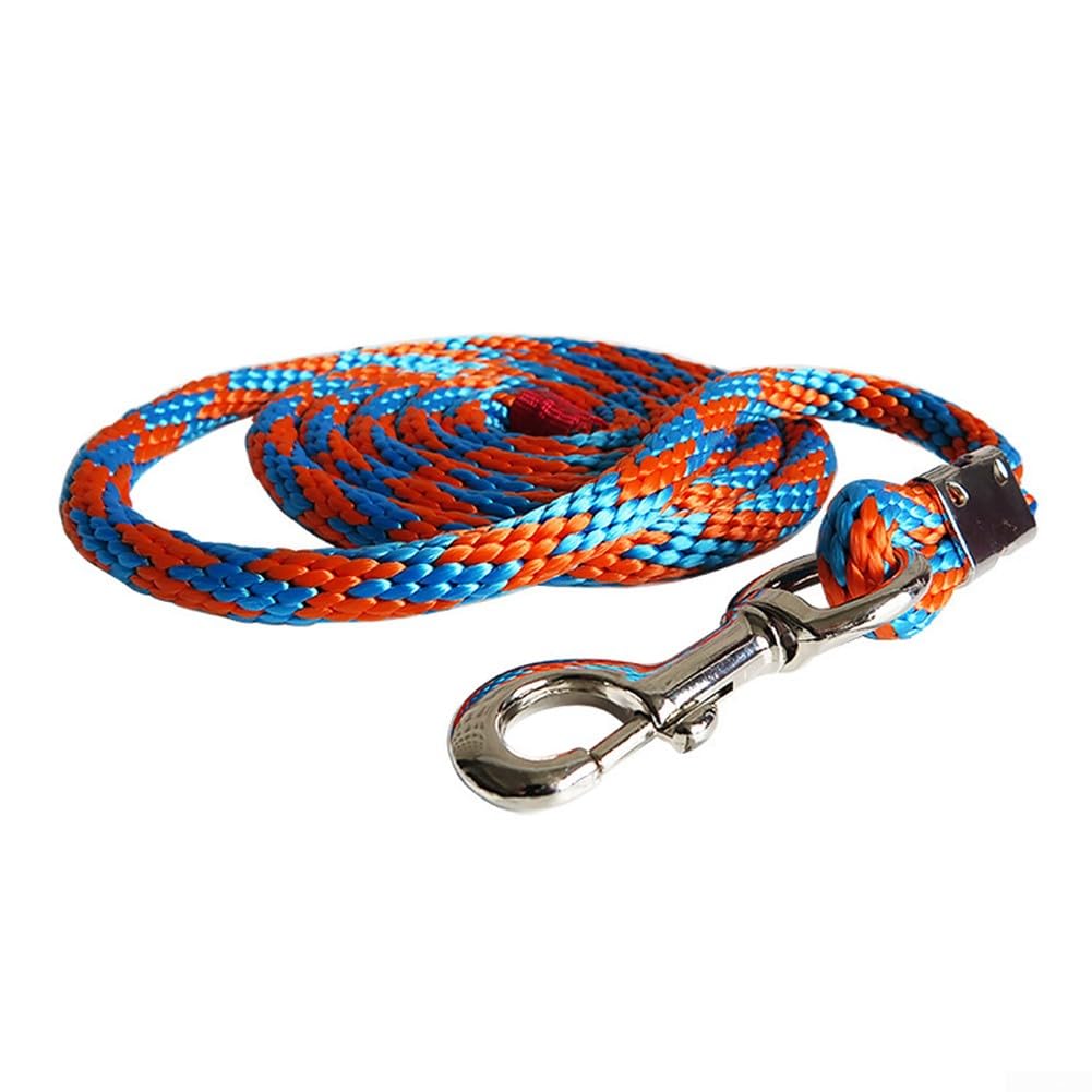 DAZZLEEX Laisse de Cheval en Nylon de 4 m avec Mousqueton pour Laisse de Cheval, Laisse de Chien, Laisse d'animaux domestiques et Plus pour Encore (Gris Bleu)