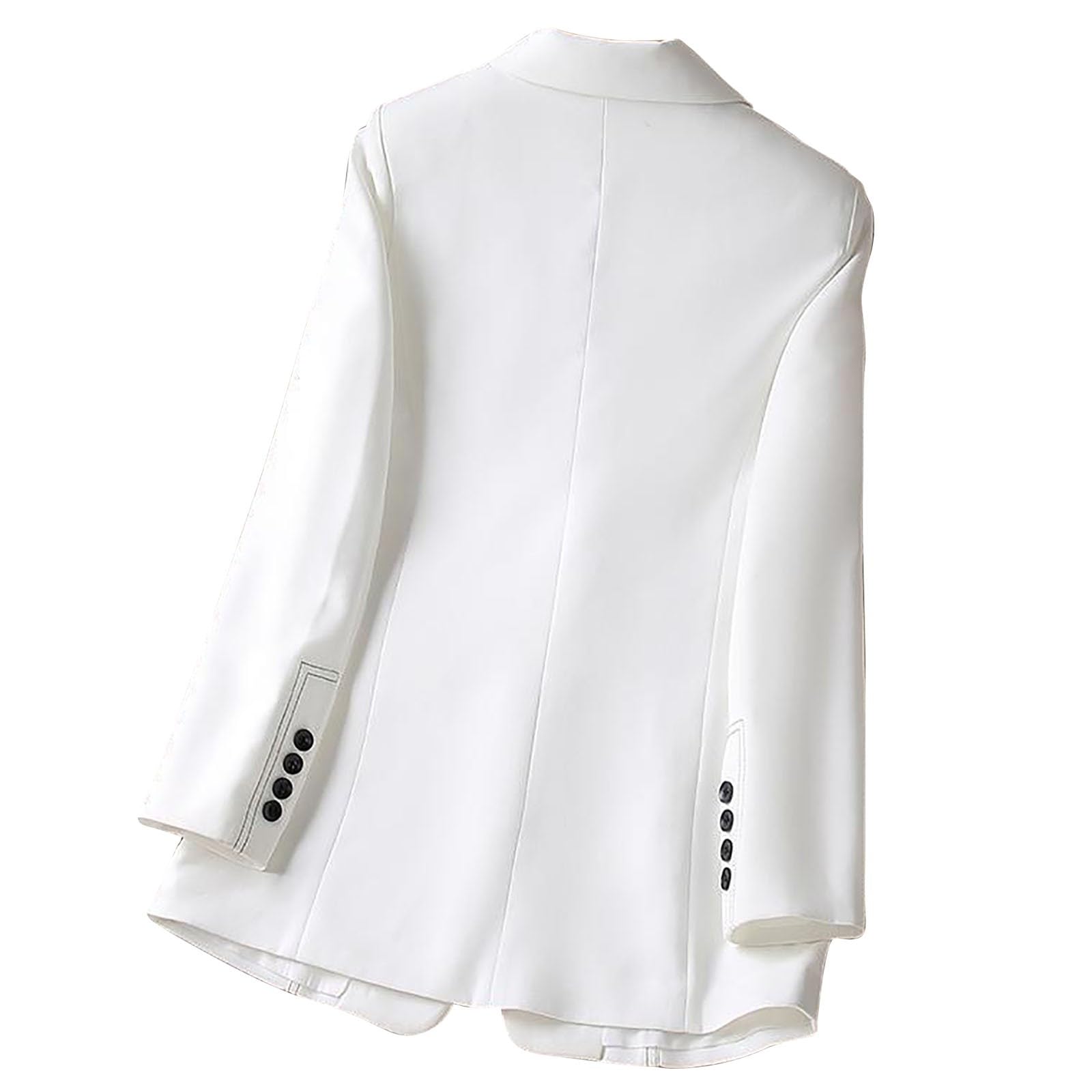 Blazers para mujer de negocios del Reino Unido, casual, entallado, cuello de solapa, chaquetas para mujer, elegante, de manga larga, ropa de abrigo 2025, a la moda, trabajo, oficina, chaqueta, abrigo