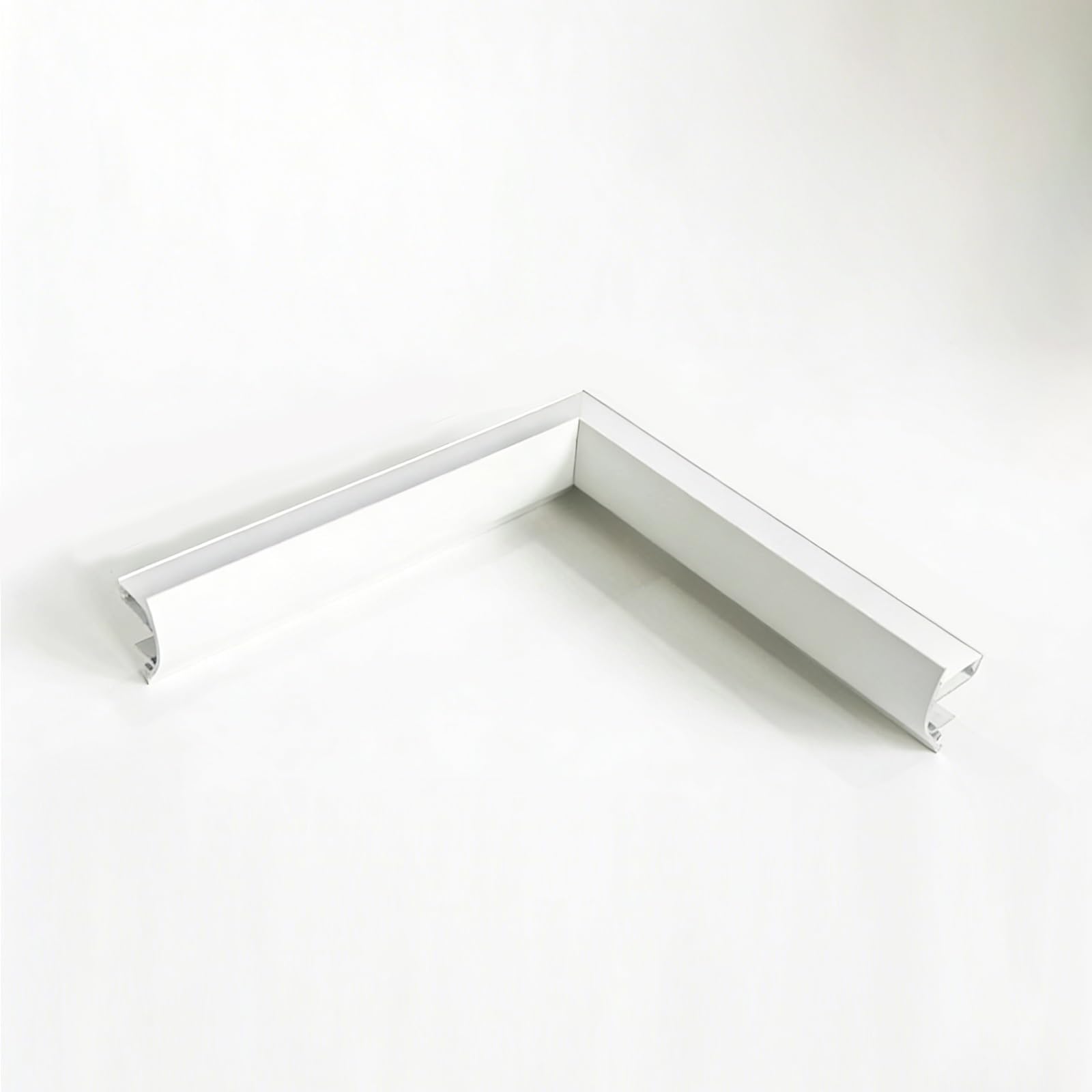 LZMZMQ Hallway Light Trough Aluminum for Indoor Decor, Cuttable Strip Profile for Wall and Ceiling with Milky Diffuser, Ceiling/Wall Led Channel Indirect Lighting(Inner Corner)