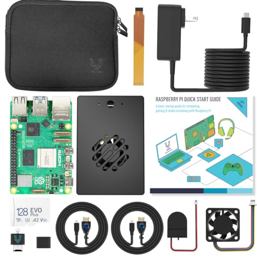 Listado y reviews de Recalbox raspberry pi - cinco favoritos. 30 Vilros Raspberry Pi - Kit de inicio de 5 a 8 GB - Turbo Cooled MAX Edition - 128 GB de memoria (aluminio negro)
