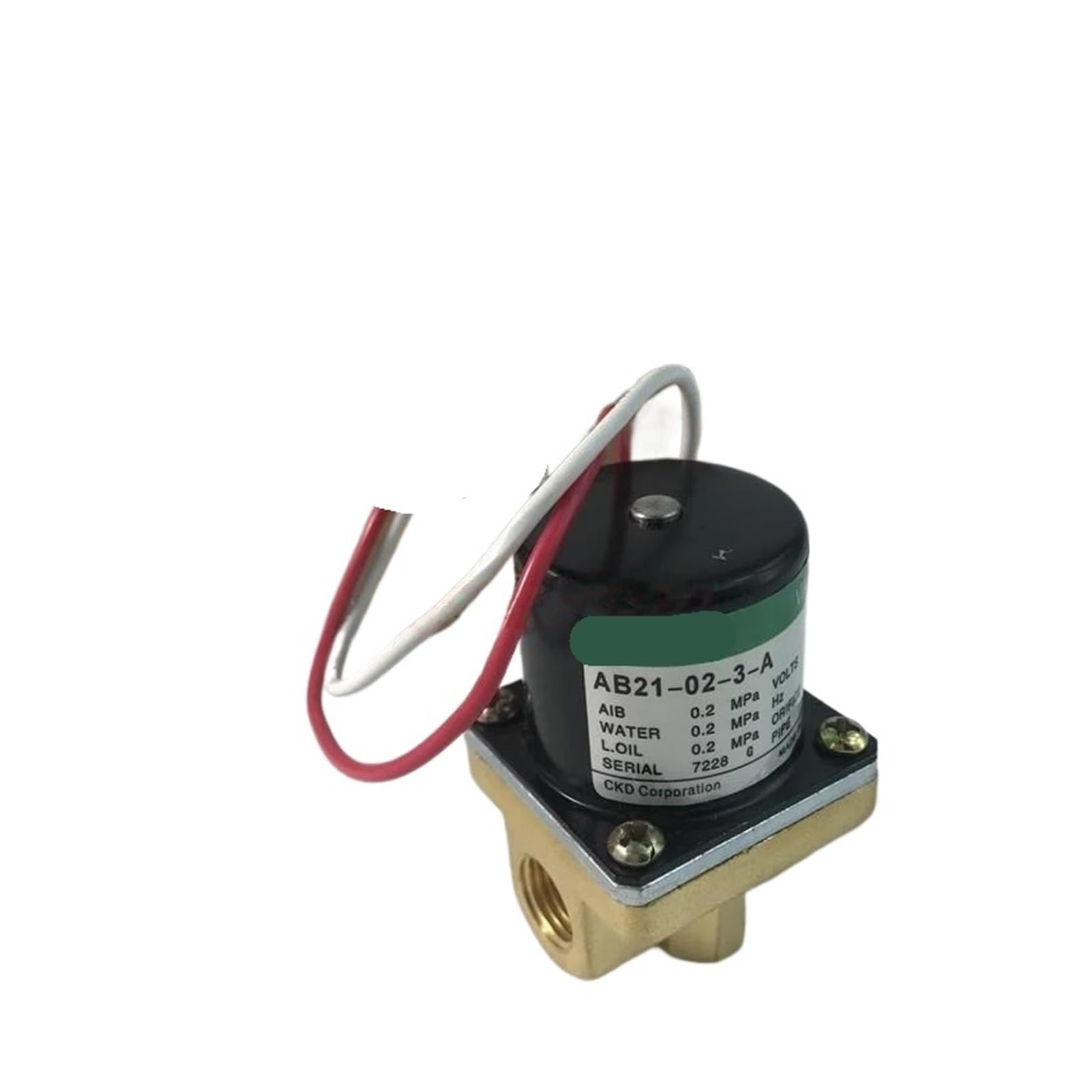 Électrovanne AB21-02-2-A DC24V pour contrôle fluide industriel