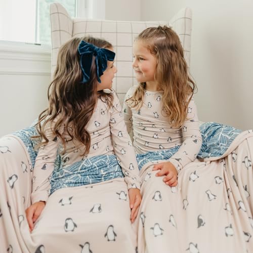 Image of Copper Pearl Jumbo 3-Layer Baby Blanket: Soft Baby Quilts for Boys and Girls | Breathable, Cozy, Toddler Blanket | Baby Quilt for Newborns | 60x72 Premium Material | Penguins