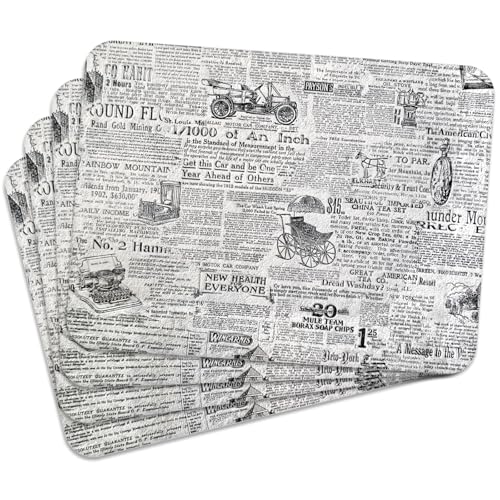 VELORA H&L Platzsets Kork - Tischsets 30 x 40 cm, Abwaschbar, rutschfest und Hitzebeständig bis 100°C, Dekorative Tischunterlagen für Küche und Esszimmer