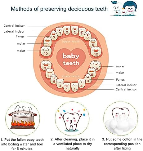 Olymajy Teeth Boxes, Baby Tooth Box, Baby Teeth Box Keepsake, Wooden Kids Keepsake Organizer Teeth Storage Container Wooden Tooth Box Children for Memory Collection