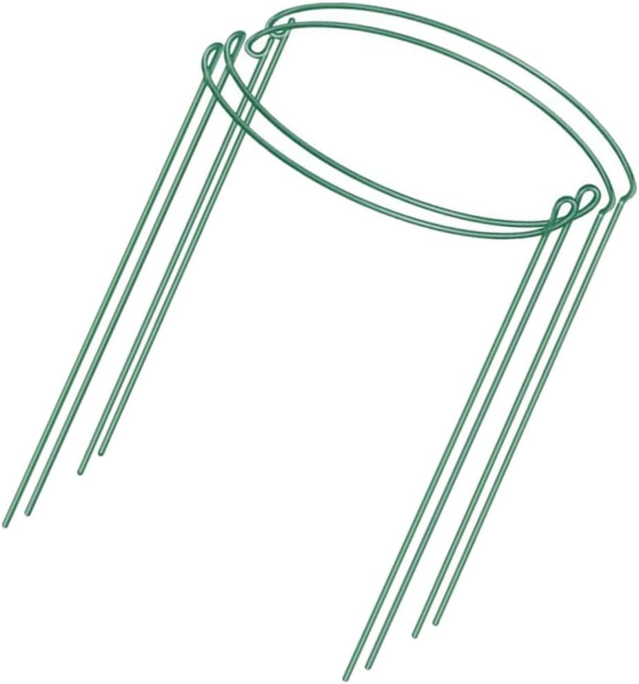 4Pcs Durable Plant Support Frame Semicircular Garden Trellis for Roses Peonies and Vines Weather Resistant Plant Support Wide High Green