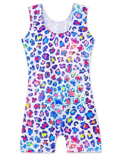 Image of Domusgo Gymnastics Leotards for Girls Sparkly One Piece Biketard Size 1-10Y