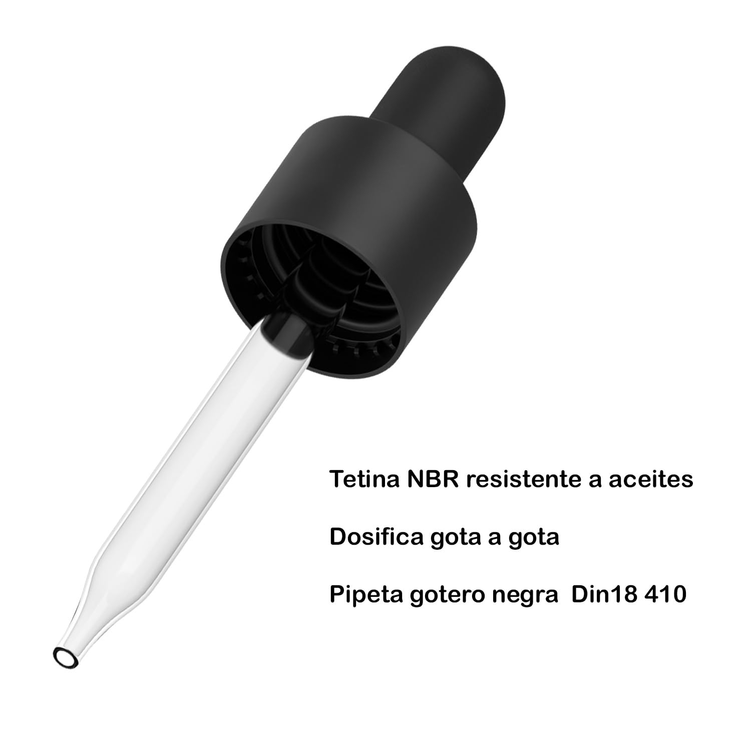 Botellas de Vidrio Ámbar 30 ml con Pipeta Cuentagotas - 100 Frascos