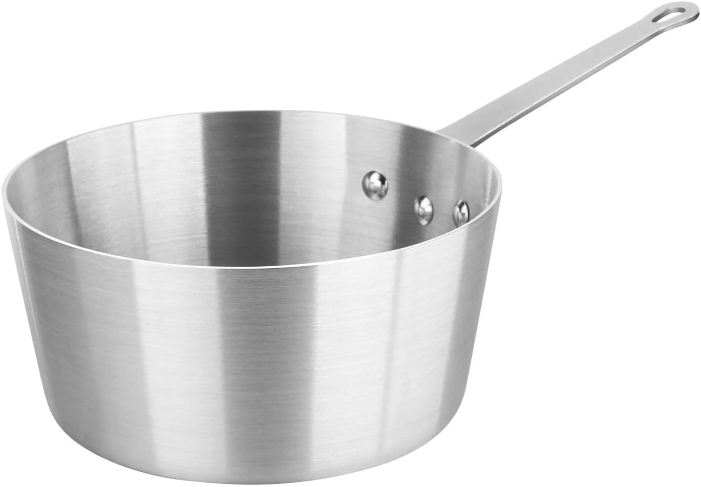 New Star Foodservice 5.5 Qt Aluminum Sauce Pan, 9.6-Inch Diameter, No Cover