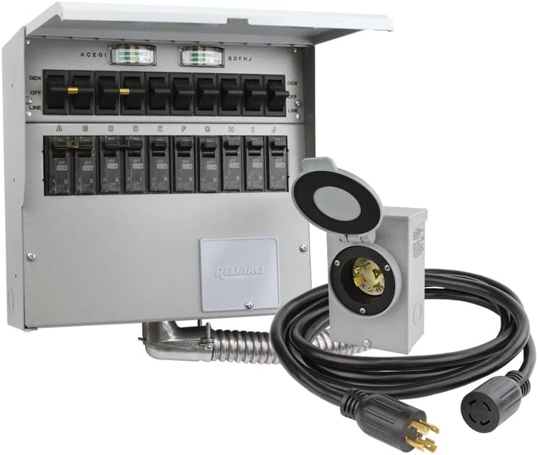 Reliance 310CDKN 30 Amp 10 Circuit Manual Transfer Switch Kit
