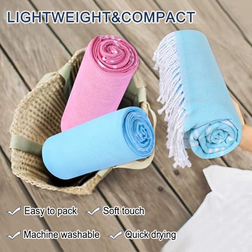 Dlebay Beach Towel,Sand Free Beach Towels Oversized 39 X 72,Turkish Beach Towel Quick Dry Towel,Lightweight Pool Towels For Adults Travel Towel,Cool Beach Accessories Super Absorbent Towels thumb #6