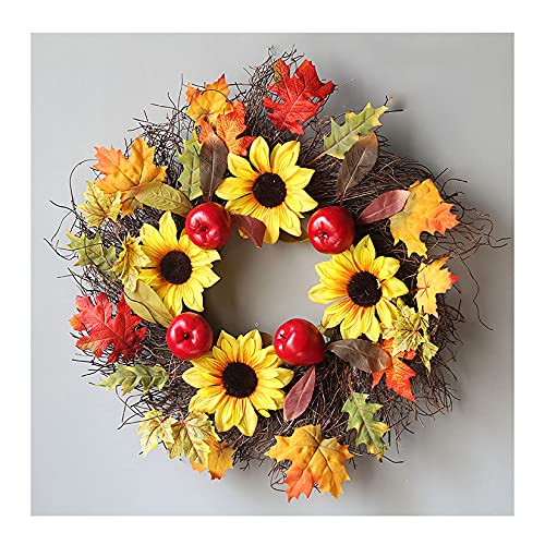 Couronne de récolte d'automne FLXHSA pour une décoration durable sans entretien