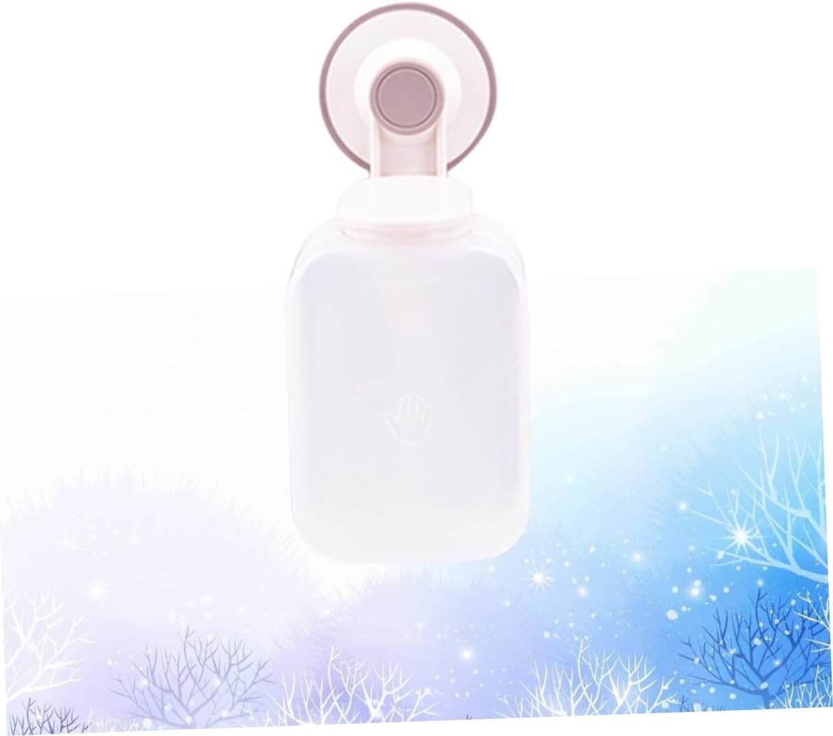 PRETYZOOM Foaming Soap Dispenser Suction Cup Hooks Wall Mounted Liquid Soap Dispenser for Bathroom Sink Shower Bath