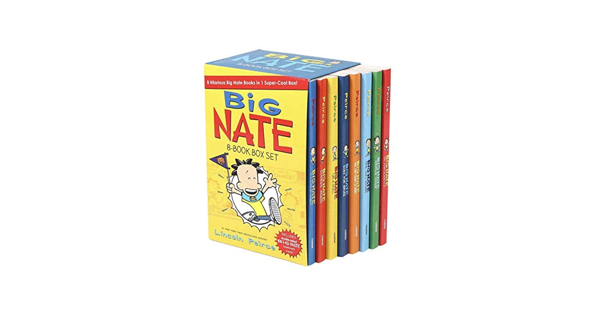 Big Nate Lincoln Peirce Series 8 Books Box Gift Set Includes