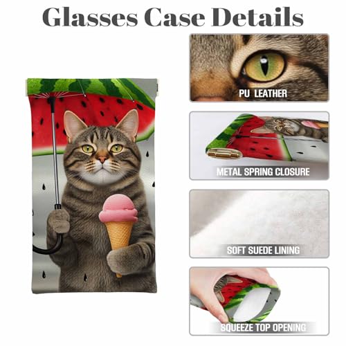 Image of Ocean Beach Glasses Case, Sunglasses Organizer Eyeglasses Case Glasses Cases Pouch For Men Women
