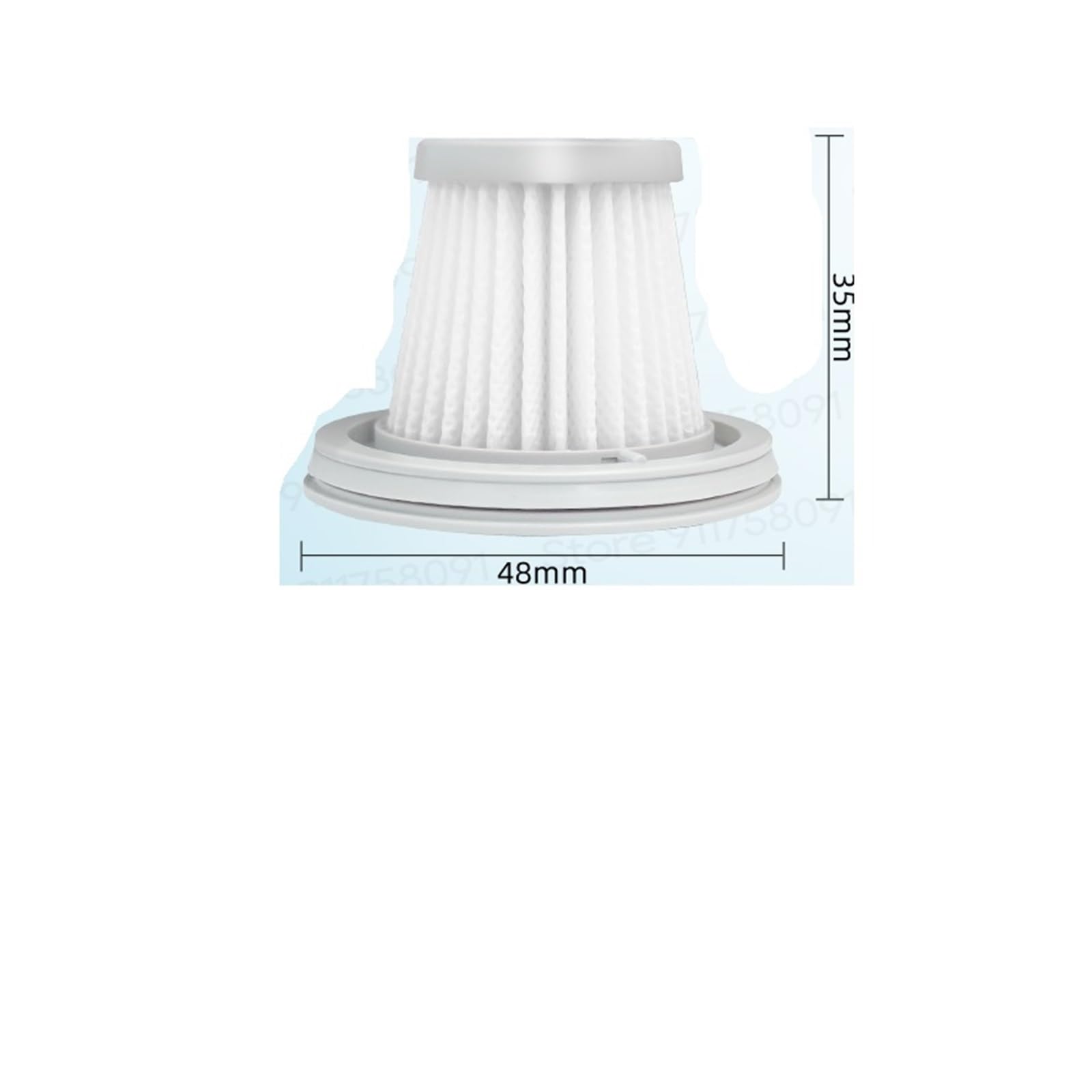 Kompatybilny Kompatybilny z Xiaomi Mijia Handy Vacuum Cleaner SSXCQ01XY Filtr Hepa Filtr Mini Bezprzewodowy Akcesoria zamienne(20 Pcs)