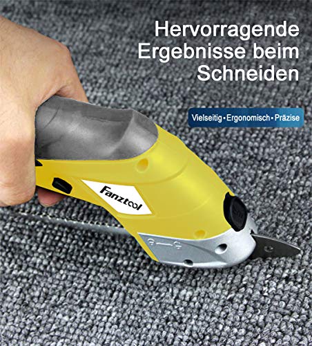 Universalschneider Fanztool Akku Schere für Leder und Teppich