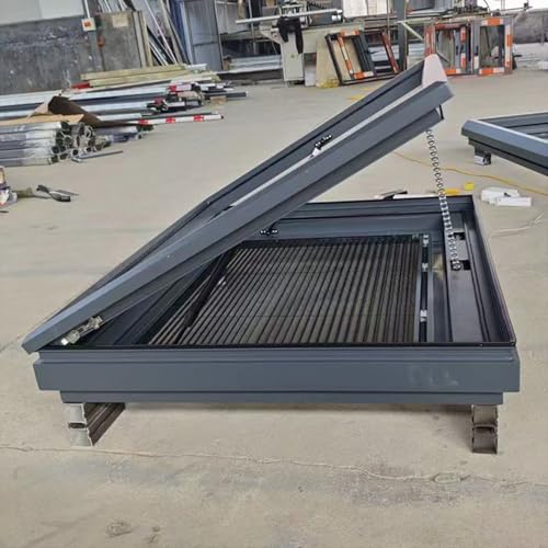 Tragaluz eléctrico ventilación tejado con ventana de aluminio impermeable y pantalla